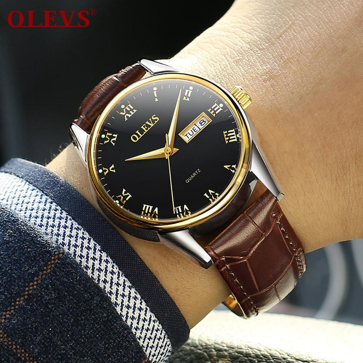 OLEVS 5568 Fashion Casual Quartz Watch Unisex Watch Water Resistant | 1mrk.com