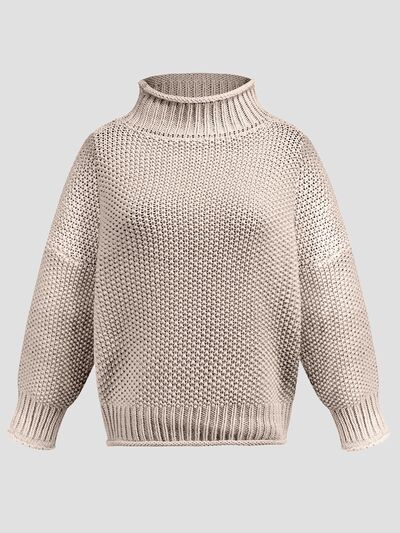 Turtleneck Long Sleeve Sweater | Trendsi