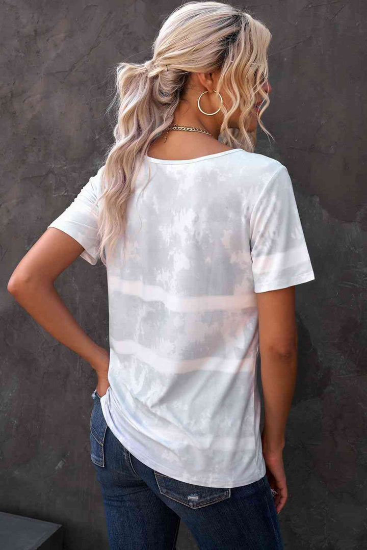 Tie-Dye Henley T-Shirt | 1mrk.com