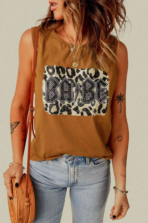 Leopard BABE Graphic Tank | 1mrk.com