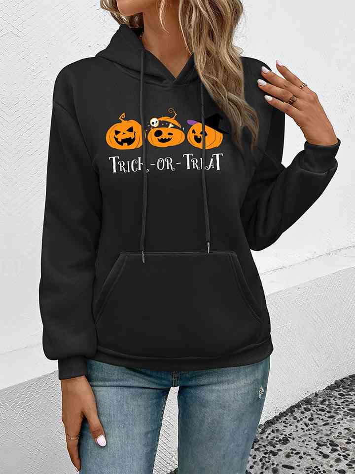 TRICK OR TREAT Long Sleeve Hoodie | 1mrk.com