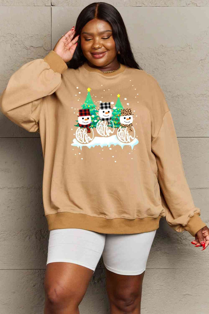 Simply Love Full Size Graphic Round Neck Sweatshirt |1mrk.com