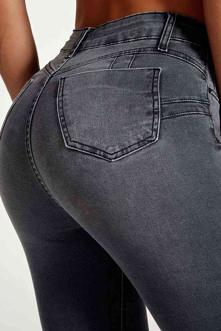 Buttoned Skinny Jeans | 1mrk.com