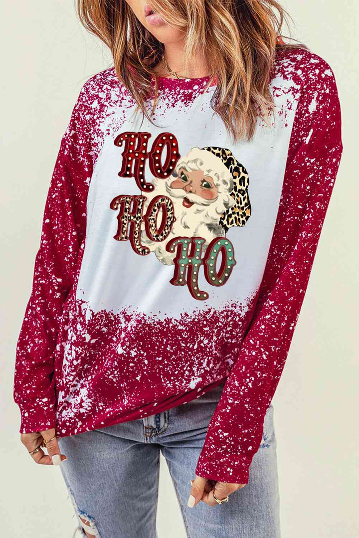 Santa Graphic Long Sleeve T-Shirt | 1mrk.com