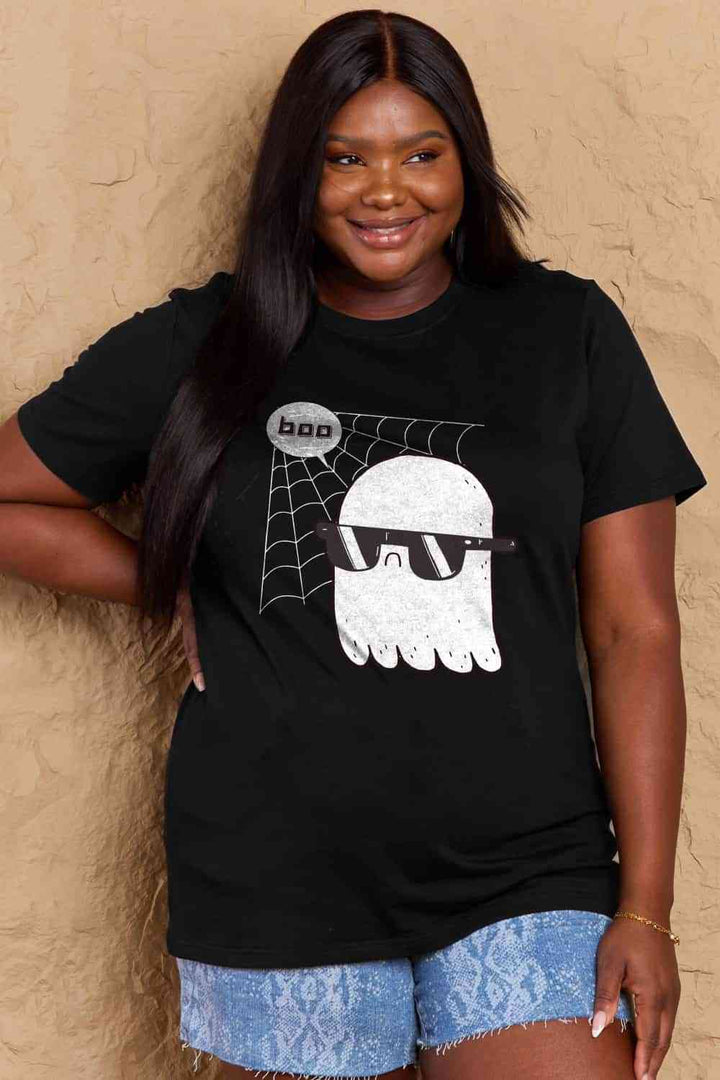 Simply Love Full Size BOO Graphic Cotton T-Shirt | 1mrk.com