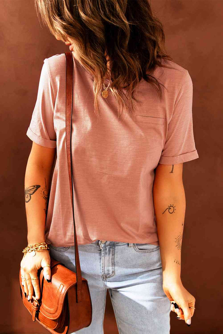 Just For You Cuffed Sleeve T-Shirt | 1mrk.com