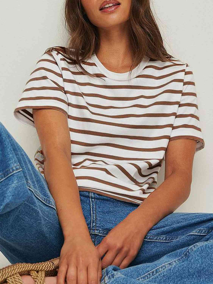 Striped Short Sleeve T-Shirt | 1mrk.com