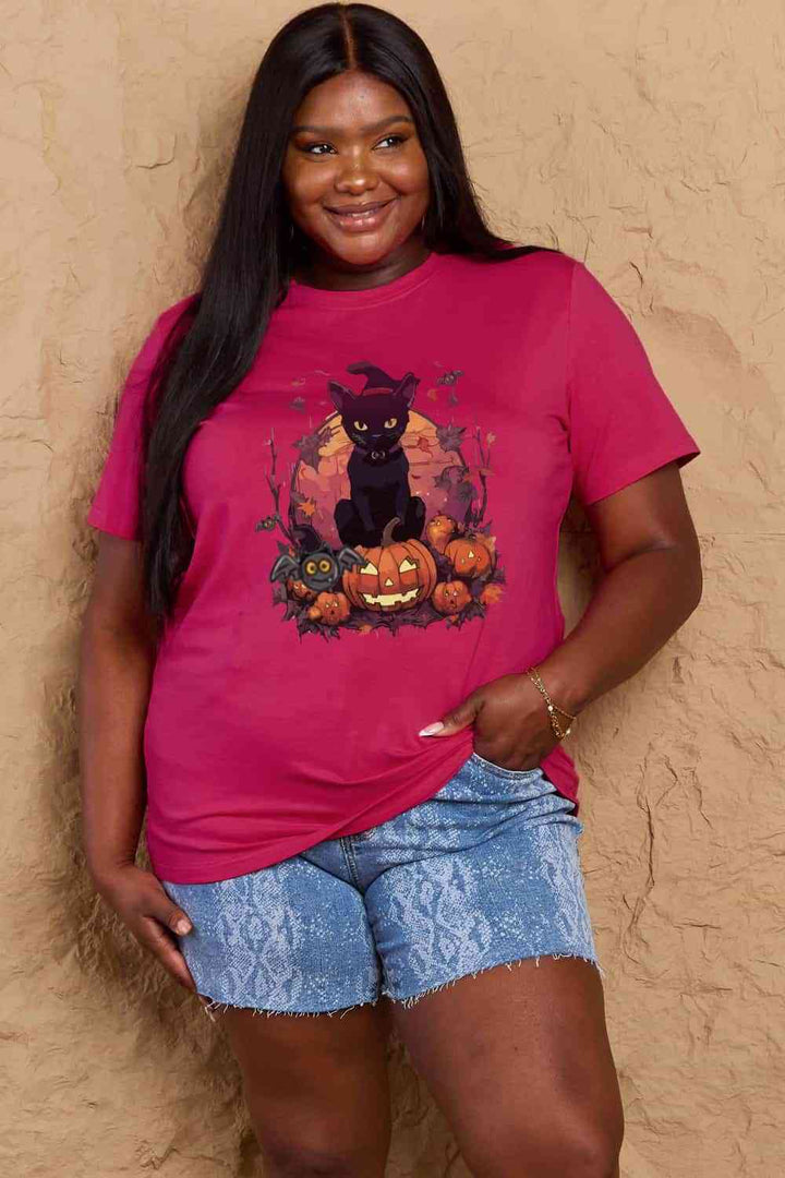 Simply Love Full Size Halloween Theme Graphic T-Shirt | 1mrk.com