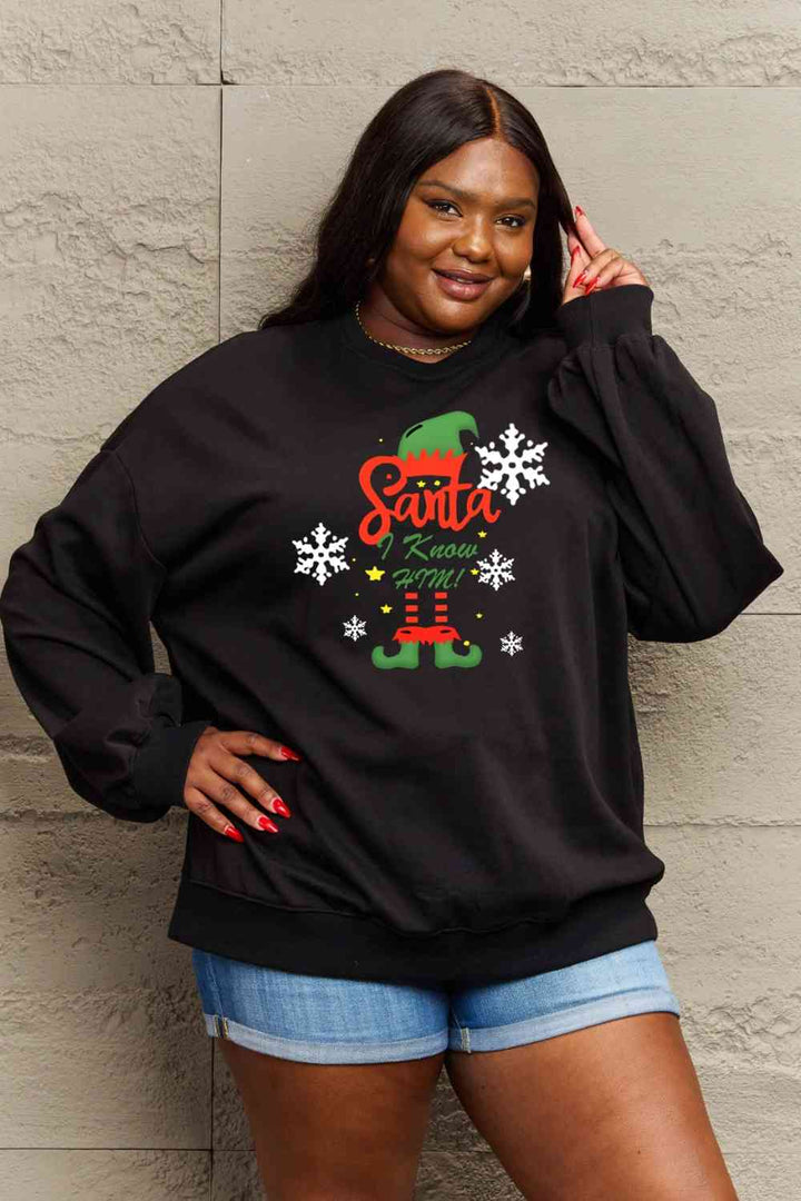 Simply Love Full Size Graphic Round Neck Sweatshirt |1mrk.com