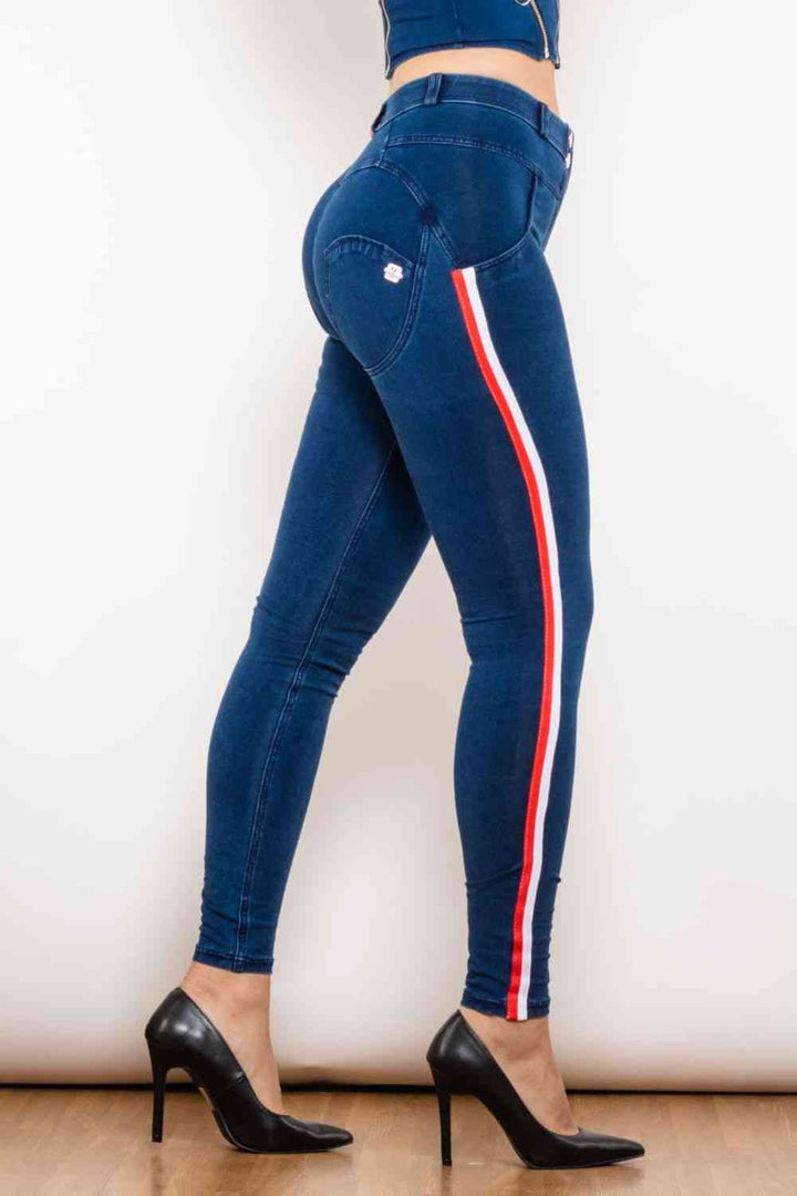 Side Stripe Skinny Jeans | 1mrk.com