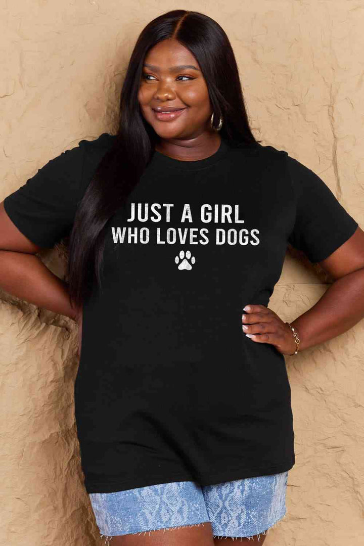 Simply Love Full Size Dog Paw Graphic Cotton T-Shirt | 1mrk.com