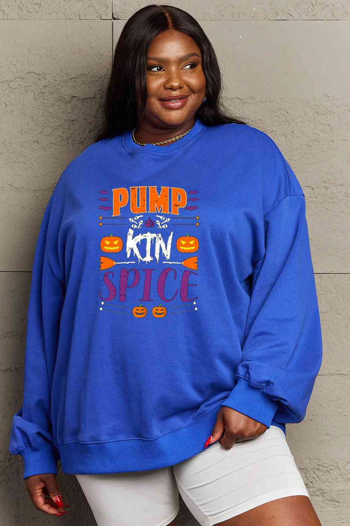 Simply Love Full Size PUMPKIN SPICE Graphic Sweatshirt |1mrk.com