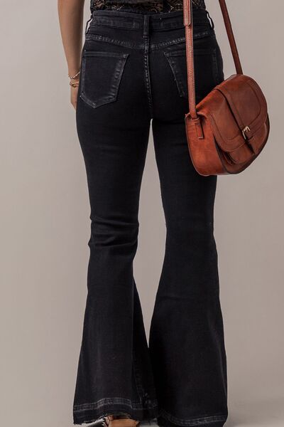 Button-Fly Flare Jeans with Pockets | 1mrk.com