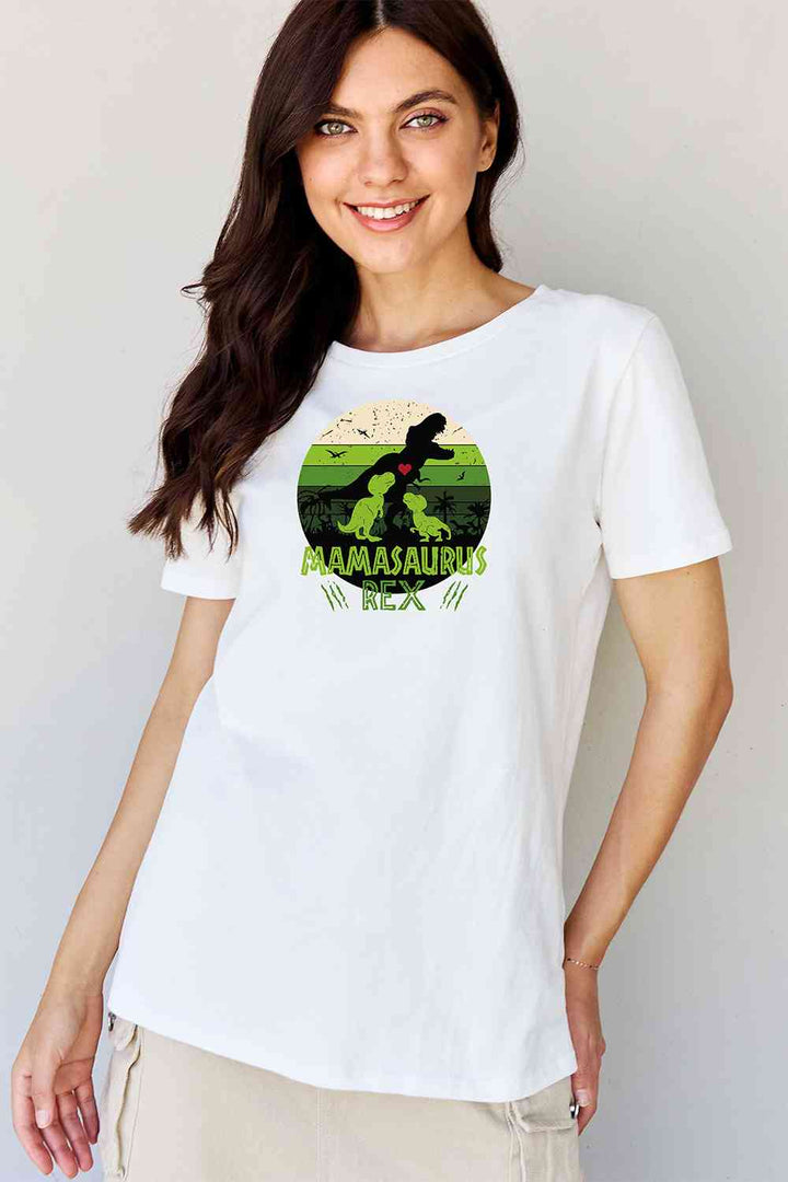 Simply Love Full Size MAMASAURUS REX Graphic T-Shirt | 1mrk.com