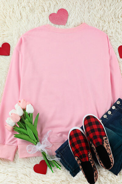 BE MINE Round Neck Sweatshirt |1mrk.com