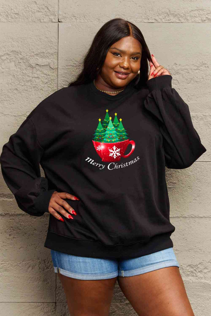 Simply Love Full Size MERRY CHRISTMAS Graphic Sweatshirt |1mrk.com