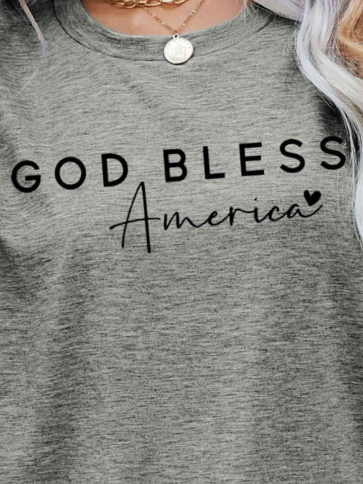 GOD BLESS AMERICA Graphic Short Sleeve Tee | 1mrk.com