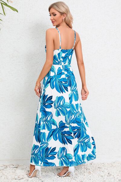 Printed Surplice Maxi Cami Dress | Trendsi