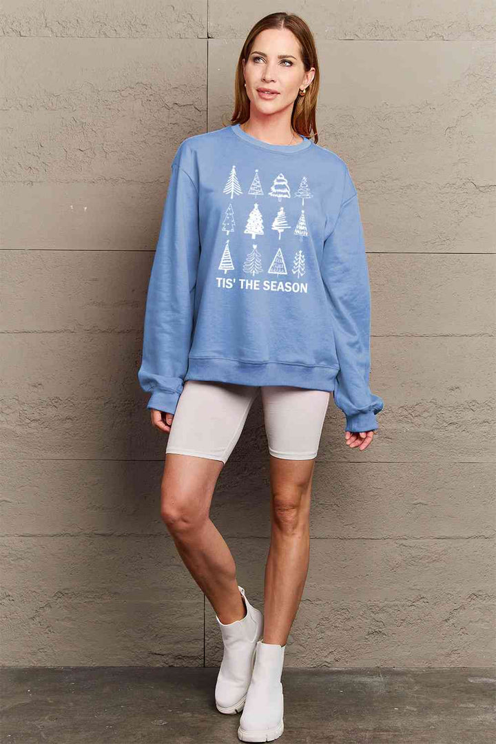 Simply Love Full Size Christmas Tree Graphic Sweatshirt |1mrk.com