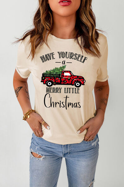 HAVE YOURSELF A MERRY LITTLE CHRISTMAS Short Sleeve T-Shirt | Trendsi