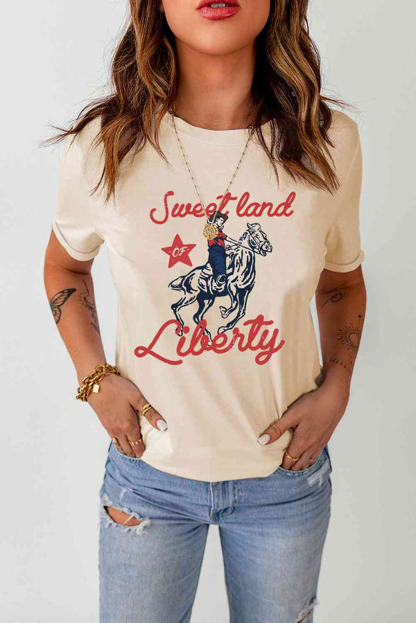 SWEET LAND OF LIBERTY Graphic Short Sleeve Tee | 1mrk.com