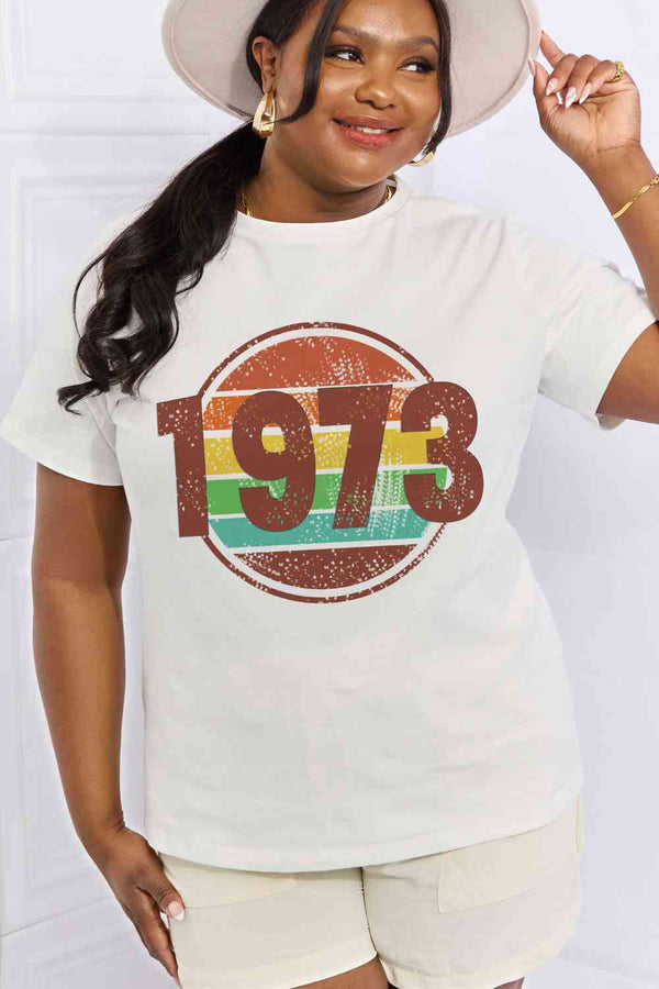 Simply Love Simply Love Full Size 1973 Graphic Cotton Tee | 1mrk.com