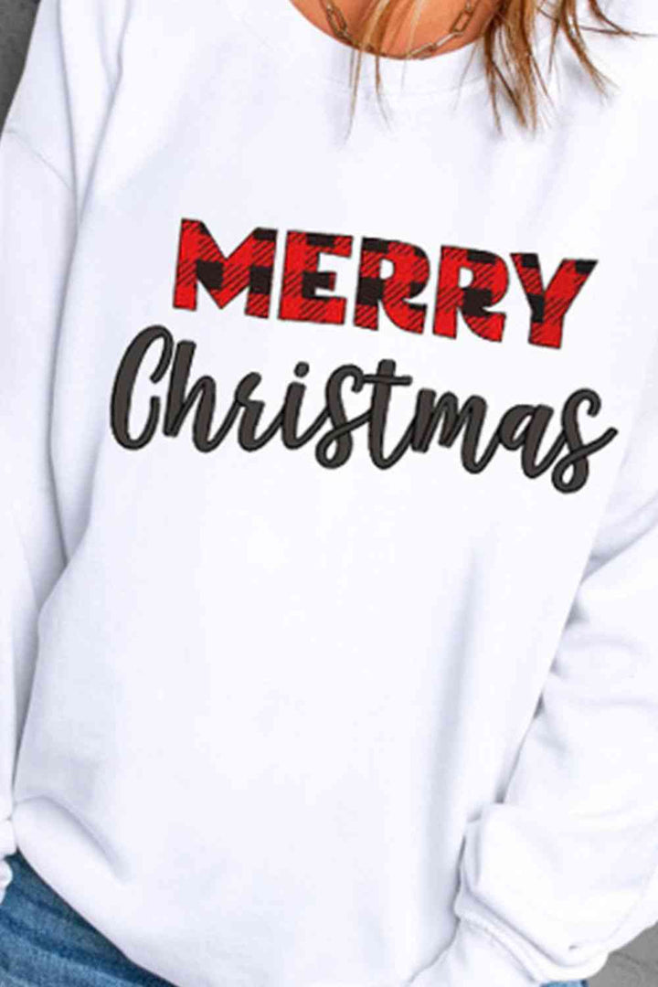 MERRY CHRISTMAS Graphic Sweatshirt | Trendsi