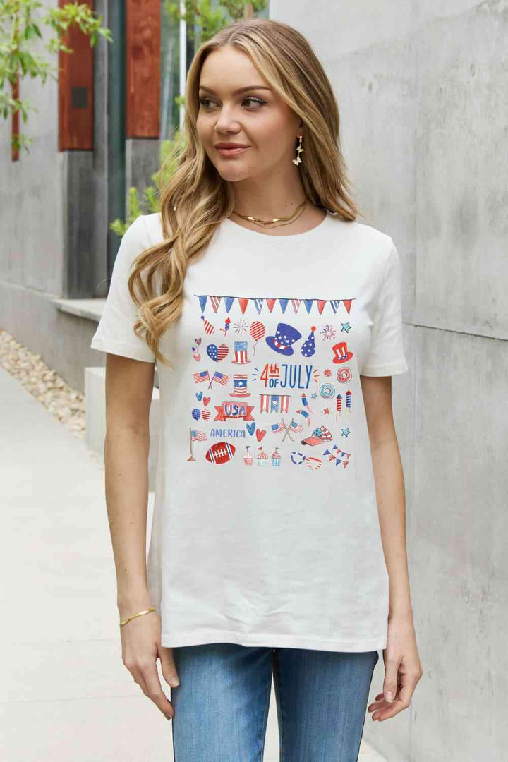 Simply Love 4TH OF JULY USA AMERICA Graphic Cotton Tee | 1mrk.com