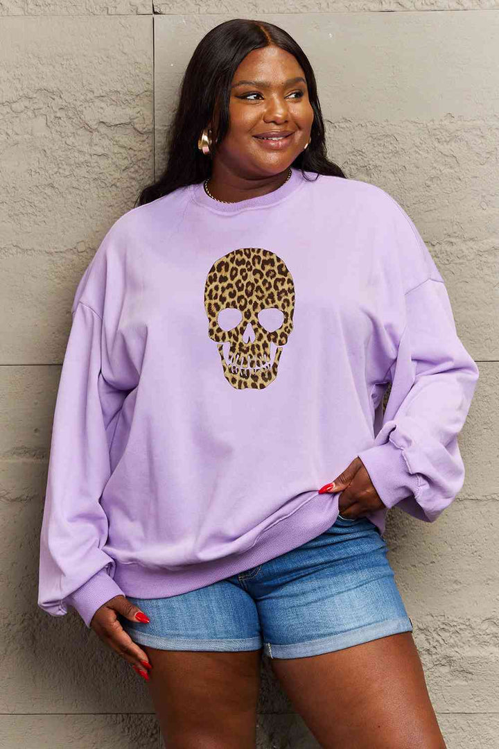 Simply Love Full Size Drop Shoulder Graphic Sweatshirt |1mrk.com