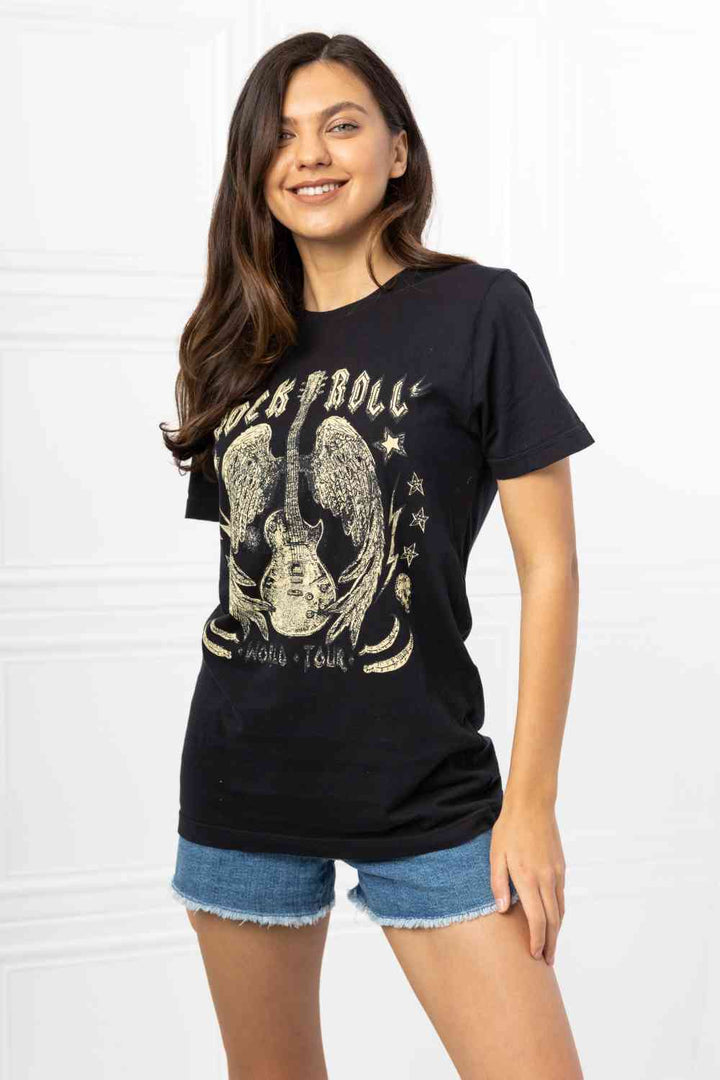 mineB Full Size Rock & Roll Graphic Tee | 1mrk.com