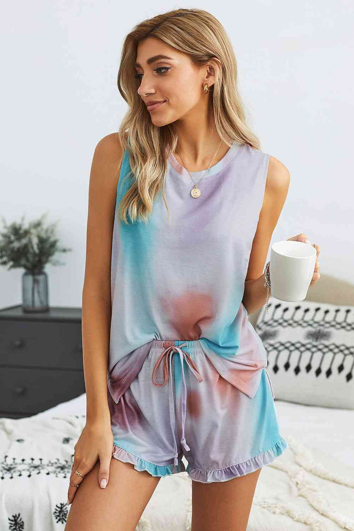 Swingy Tank and Ruffled Shorts Loungewear | 1mrk.com