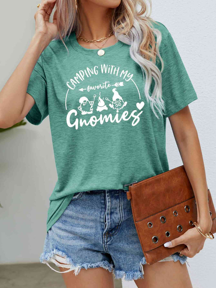 CAMPING WITH MY FAVORITE GNOMIES Graphic Tee | 1mrk.com