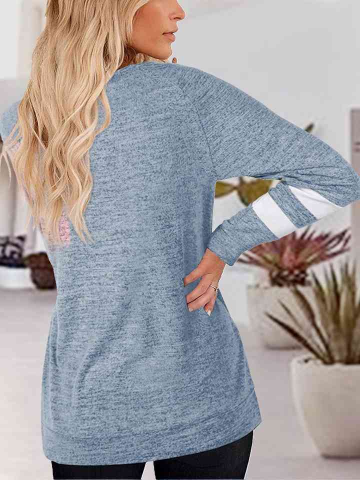 V-Neck Raglan Sleeve T-Shirt | 1mrk.com