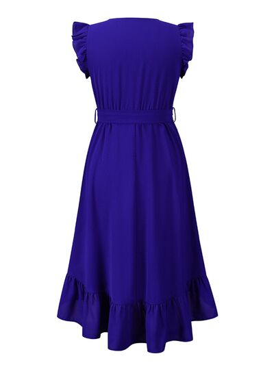 Tied Surplice Ruffle Hem Dress | Trendsi