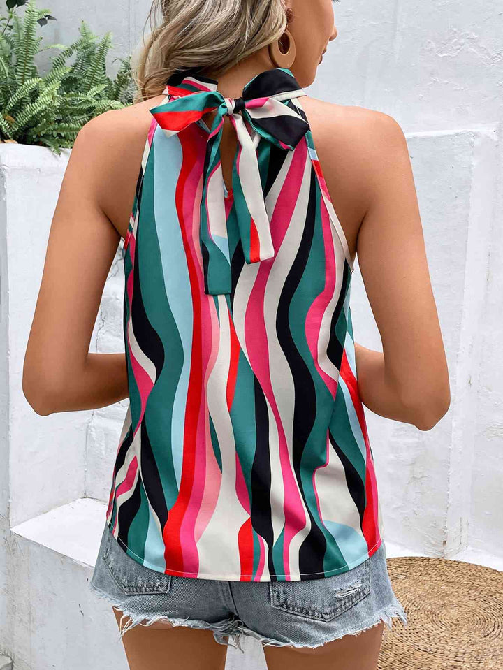 Multicolored Grecian Neck Tank | 1mrk.com