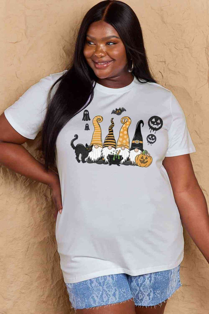 Simply Love Full Size Halloween Theme Graphic Cotton T-Shirt | 1mrk.com