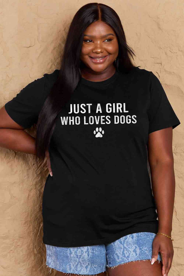 Simply Love Full Size Dog Paw Graphic Cotton T-Shirt | 1mrk.com