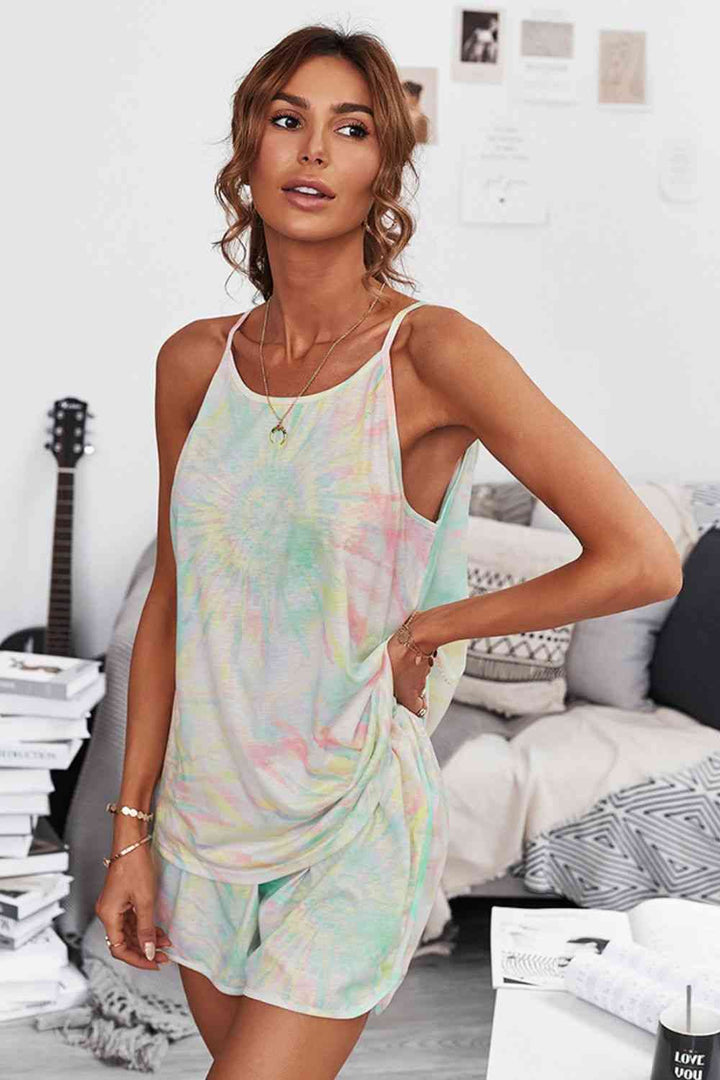 Tie-Dye Cami and Shorts Lounge Set | 1mrk.com