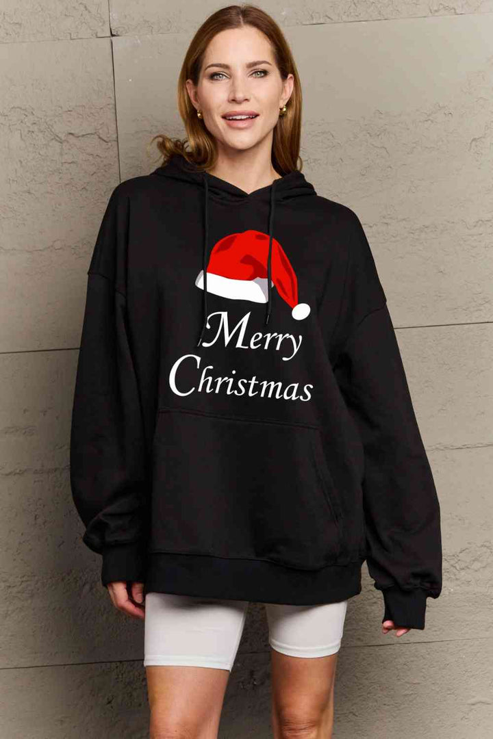 Simply Love Full Size MERRY CHRISTMAS Graphic Hoodie | 1mrk.com