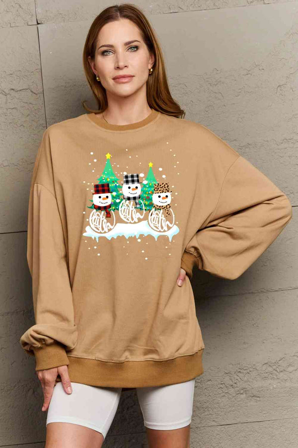 Simply Love Full Size Graphic Round Neck Sweatshirt |1mrk.com