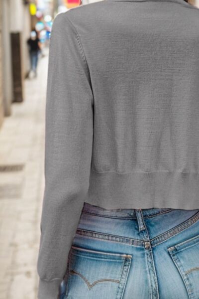 Button Up Long Sleeve Cardigan | Trendsi
