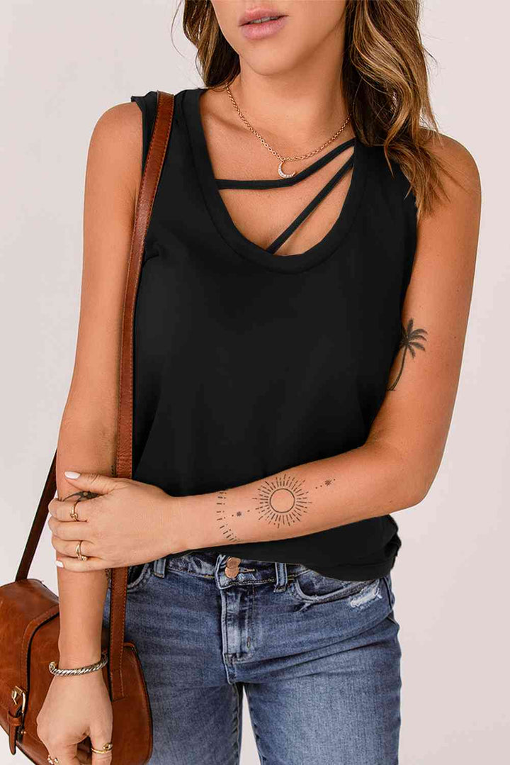 Strappy Neck Tank | 1mrk.com