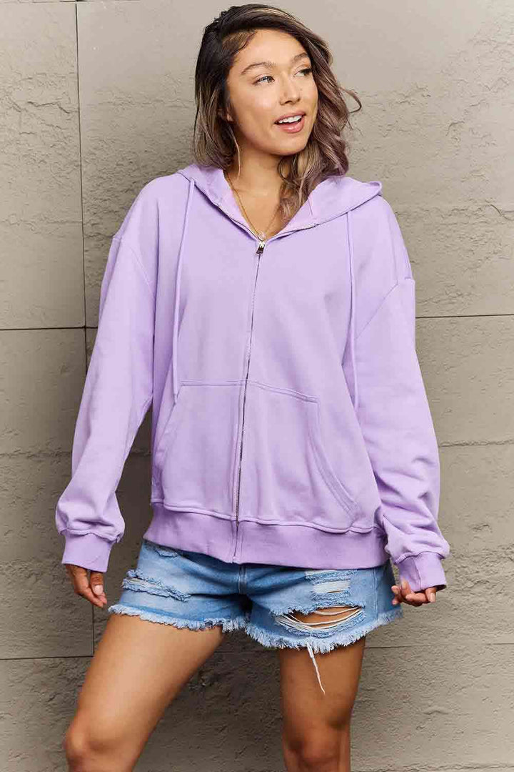 Simply Love Full Size Flower & Butterfly Graphic Hoodie | 1mrk.com
