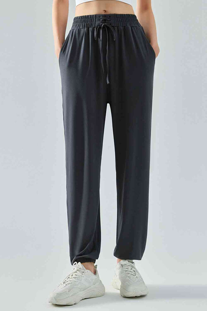 Tie Waist Sports Pants |1mrk.com