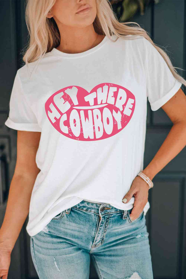 HEY THERE COWBOY Graphic Tee Shirt | 1mrk.com