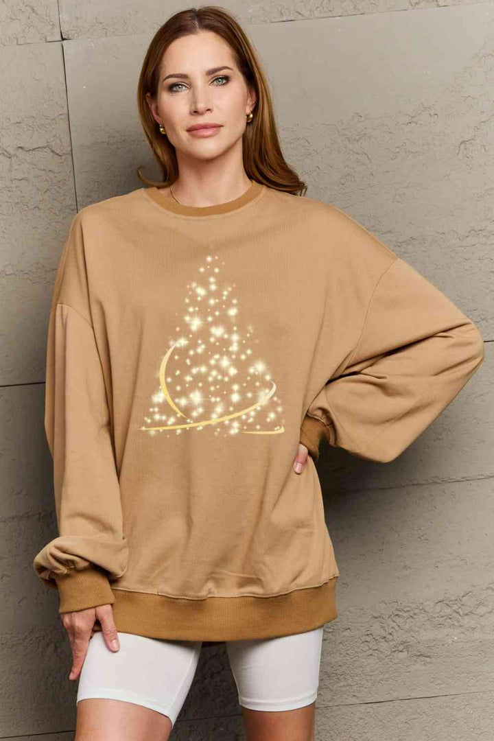 Simply Love Full Size Graphic Round Neck Sweatshirt |1mrk.com