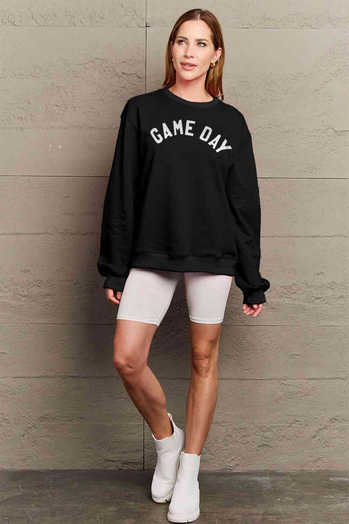 Simply Love Full Size GAME DAY Graphic Sweatshirt | 1mrk.com