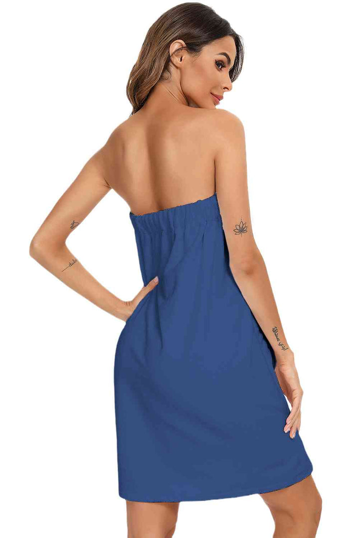 Strapless Robe with pocket | 1mrk.com