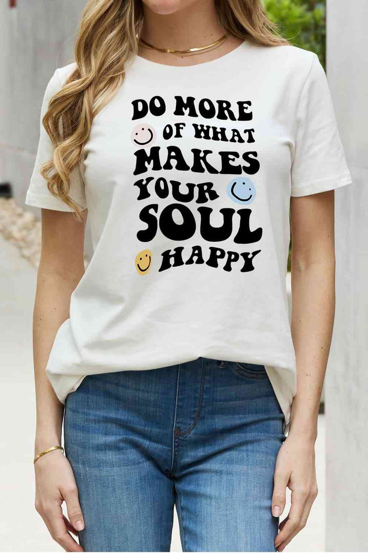 Simply Love Full Size Slogan Graphic Cotton Tee | 1mrk.com