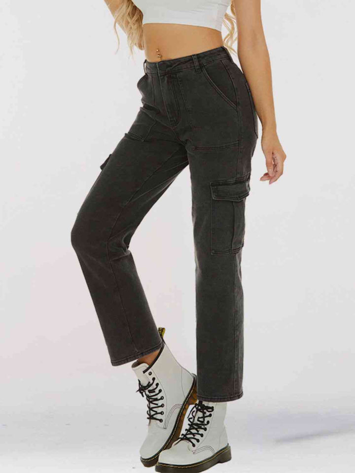 Straight Leg Jeans with Pockets | 1mrk.com